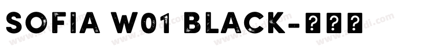 Sofia W01 Black字体转换
